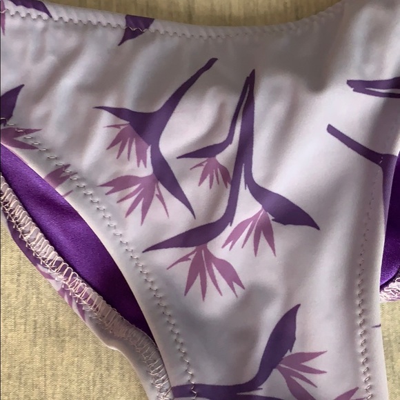Aqua Swim Purple Bow Bikini Bottom - Picture 4 of 5